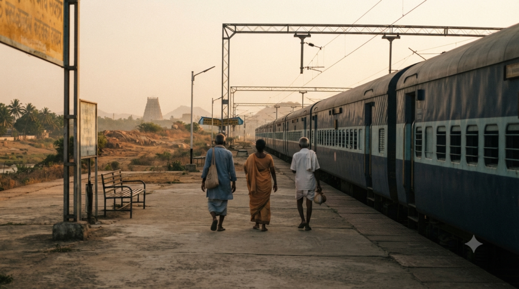 Tirupati Mantralayam itinerary with overnight pilgrimage travel between Tirumala and Mantralaya